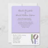 Modern LOVE Weddenschap Kaart (Voorkant)