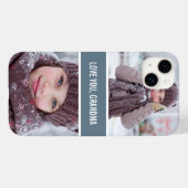 Modern Love You Grandma 2 Photos Case-Mate iPhone Case (Achterkant (horizontaal))
