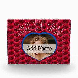 Modern LOVE YOU MAM cadeau voor moeder Hart Foto