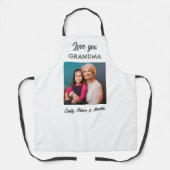 Modern Love you Oma Foto Keepsake Schort (Voorkant)