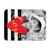 Modern Love You Photo Refrigerator Magnet (Horizontal)