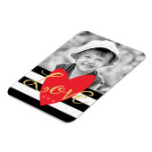 Modern Love You Photo Refrigerator Magnet (Côté Gauche)