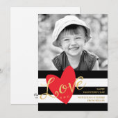 Modern Love You Saint Valentin Carte photo (Devant / Derrière)