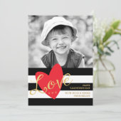 Modern Love You Saint Valentin Carte photo (Debout devant)