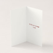 Modern Lunar Papercut Horse — Personalised Cards (Inside)