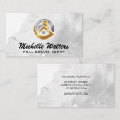 Modern Lux onroerend goed Logo Visitekaartje (Voorkant / Achterkant)