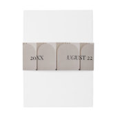 Modern Luxe Arch Wedding Uitnodigingen Wikkel (Achterkant Voorbeeld)