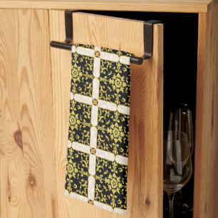 Modern Luxe Elegant Bloemen Collectie Theedoek