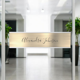 Modern Luxe Gold Business Folie Modern Deurbordje