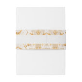 Modern luxe goud Abstract Uitnodigingen Wikkel (Achterkant Voorbeeld)