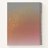 Modern Luxe Lavendel & Goud Aangepaste Naam & Init Notitieboek (Achterkant)