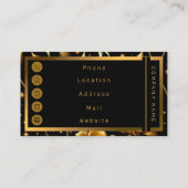 Modern Luxury Boho Gold Roos Collectie Visitekaartje (Achterkant)