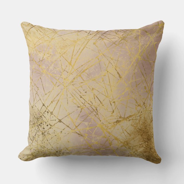 Modern, Luxury, Gold , Rose Gold, Abstract Pattern Kussen (Voorkant)