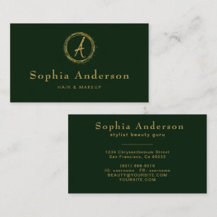 Modern Luxury Golden & Black Visitekaartje