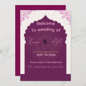 Modern Luxury Wedding Invitation – Elegant Minimal (Devant / Derrière)