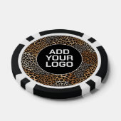 Modern Luxury White Leopard Elegant Collection Poker Chips (Enkel)