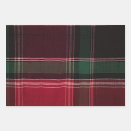 Modern Madras Pset Pattern Inpakpapier Vel (Voorkant)