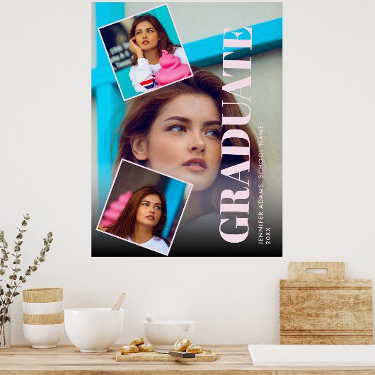 Modern Magazine 3 Foto's Afstuderen Poster (Keuken)