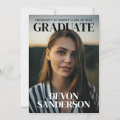 Modern Magazine Hoesje Afstuderen aankondiging (Voorkant)