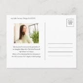 Modern Magazine Photo Afstuderen Aankondigingskaart (Achterkant)