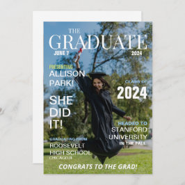 Modern Magazine Photo Afstuderen Kaart