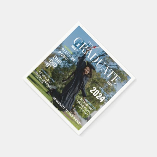 Modern Magazine Photo Afstuderen Servet (Hoek)