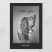 Modern Magazine Verjaardag Save the Date Uitnodige Feestdagenkaart (Achterkant)