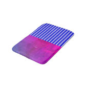 Modern Magenta Blue Badmat (Gekanteld)