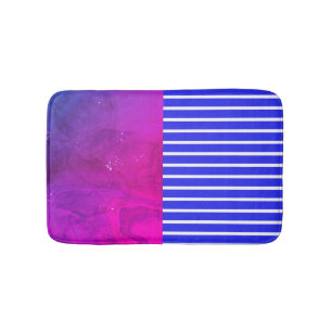 Modern Magenta Blue Badmat
