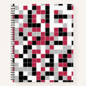 Modern Magenta Geometric Pattern Notitieboek (Voorkant)