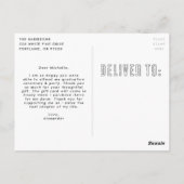 Modern Magenta Neon Foto Afstuderen Dank u Briefkaart (Achterkant)