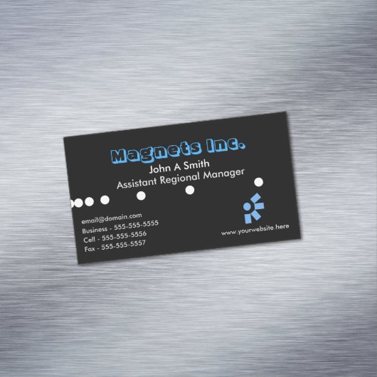 Modern magnetisch Visitekaartje (Voorbeeld)