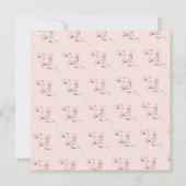 Modern Magnolia Blush Pink Butterfly Baby shower (Achterkant)