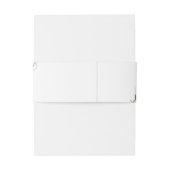 Modern Magnolia Wedding Belly Band Uitnodigingen Wikkel (Achterkant Voorbeeld)