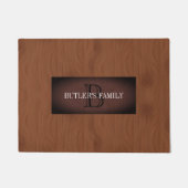 Modern Mahonie rood hout Deurmat (Voorkant)