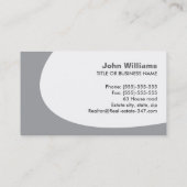 Modern makelaardij visitekaartje (Achterkant)