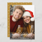 Modern MAKEND GEESTEN HELDERE scriptlichten Feestdagenkaart (Voorkant / Achterkant)