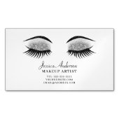 Modern Makeup Artist Magnetisch Visitekaartje (Voorkant)
