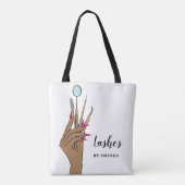 Modern Makeup Eyebrow Eyes Lashes Girly Draagtas (Achterkant)