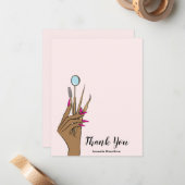 Modern Makeup Eyebrow Eyes Lashes Girly Notitiekaartje (Voorkant / Achterkant in situ)