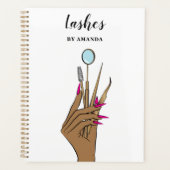 Modern Makeup Eyebrow Eyes Lashes Girly Planner (Voorkant)