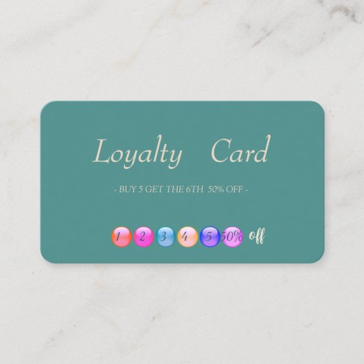 Modern Makeup Loyalty Kaart (Voorkant)