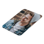 Modern Male Afstuderen Fotoaankondiging Magneet (Linkerzijde)