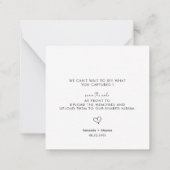 Modern Malimal Partagez l'amour QR Code Cartes de (Dos)