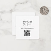 Modern Malimal Partagez l'amour QR Code Cartes de (Devant/Arrière en situation)