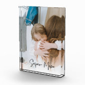 Modern mam Foto & Super Mam Text | Cadeau voor mam (Rechts)