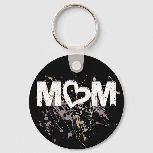 Modern mam, O Heart Design Sleutelhanger (Voorkant)