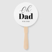 Modern Mam of Pap Baby shower Spel Handwaaier (Achterkant)