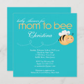 Modern mam-tot-Baby shower uitnodiging (Voorkant / Achterkant)