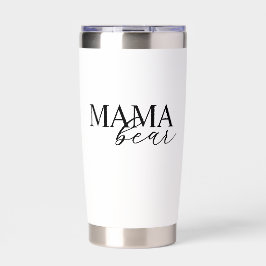 Modern Mama Bear Geïsoleerde Drinkbeker